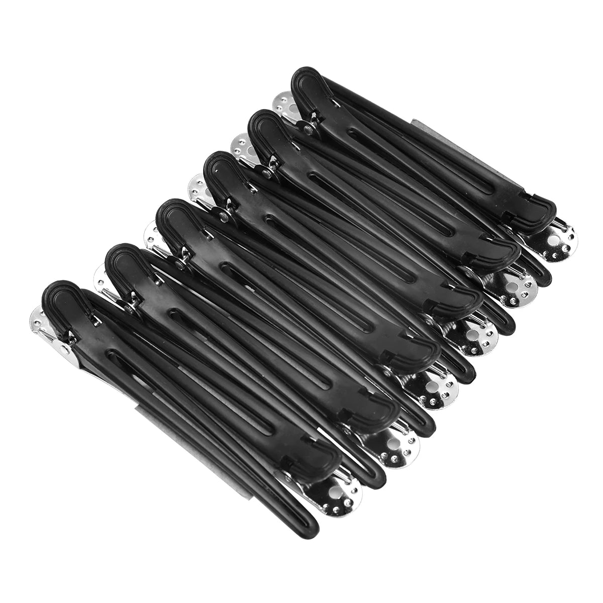 12pcs Hair Care Clips Plastic No trace Hairdressing Clip Clamps Barber Hair Cut Use Styling Tools Hairpin Hair Accessories
