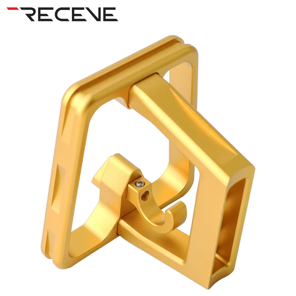 RECEVE Folding Bike Front Shelf Mount 3 Hole Bicycle Split Pig Nose Pad BMX Aluminum Alloy Front Bag Carrier Block For Brompton