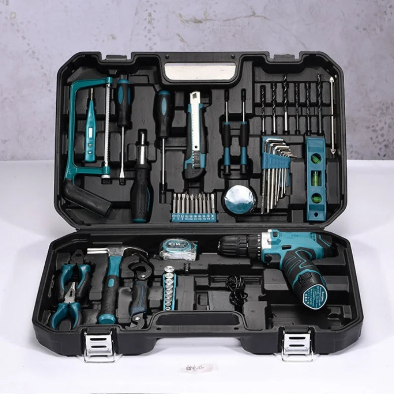 63 Piece ZTEN High-power Lithium Electric Hand Drill Multifunctional Household Hardware Tool Combination Handheld Drill Set
