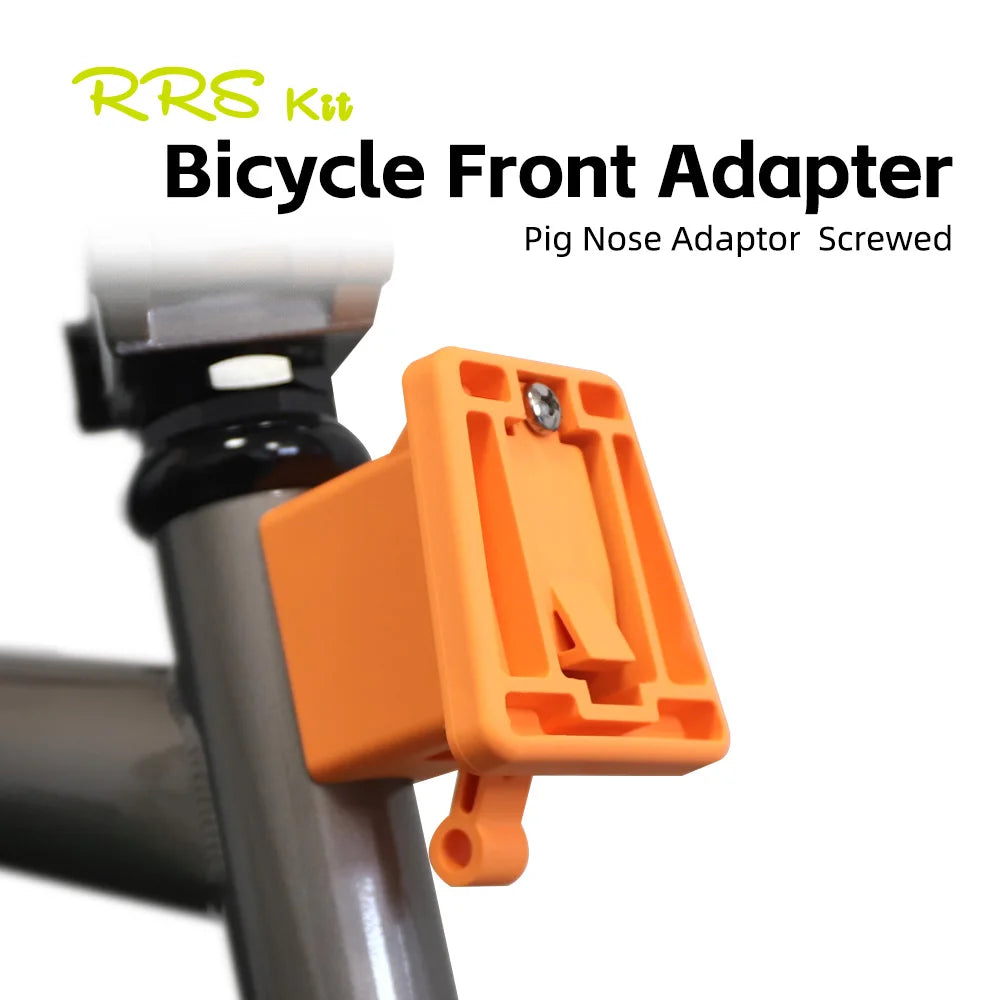 RRSKIT Folding Bike Front Bag Carrier Block Bag Bracket  For Brompton Front Carrier Mount Base Adapter