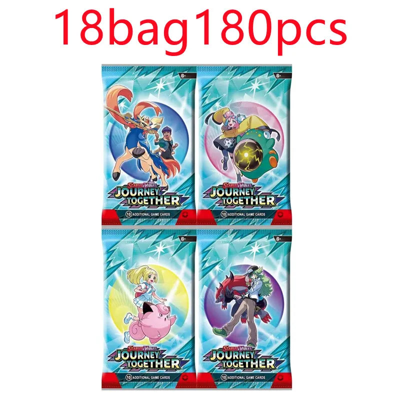 360 Pcs Pokemon Card Journey Together Prismatic Evolutions 151Ultra Prism English Booster  Stellar Crown Battle Transaction Card
