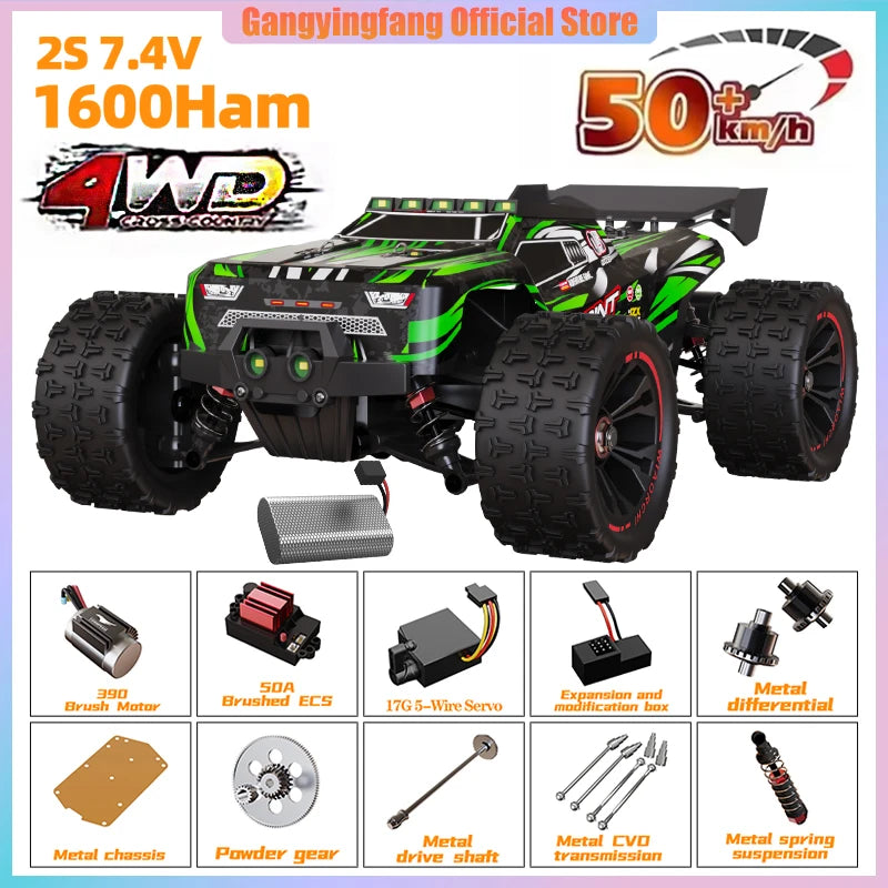 SG116 9522PRO 85KM/H High Speed ​​RC Car Brushless 4WD Off-Road Drift Remote Control Car 1:16 Professional Racing Cars vs SG116MAX