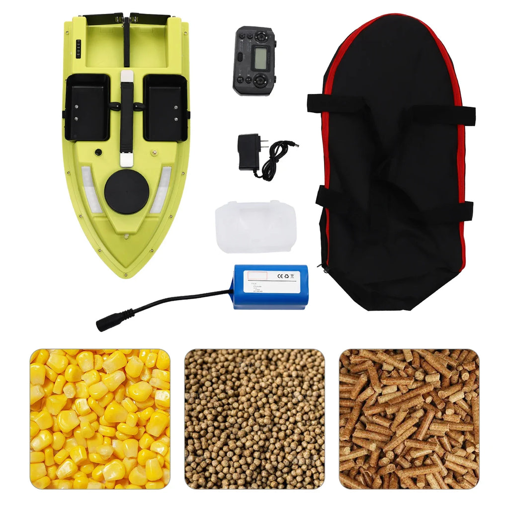 500m/1640.42ft Long-Distance Control Surf Fishing Bait Boat, 5200mAh RC Bait Boat,4.4LBS Loading Capacity,for Lake/Ocean Angling