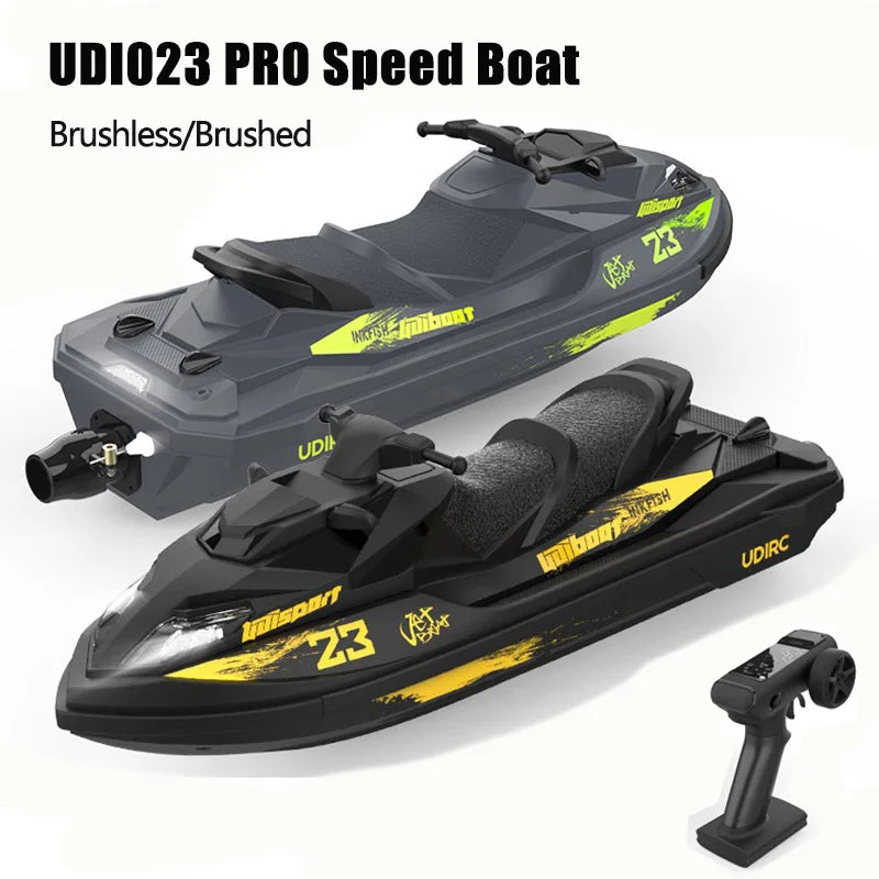 UDI023 RC Speedboat 2.4G Jet Spray RC Boat Remote Control Ship Waterproof Self-Righting LED Lights RTR High-Speed ​​Models Toys