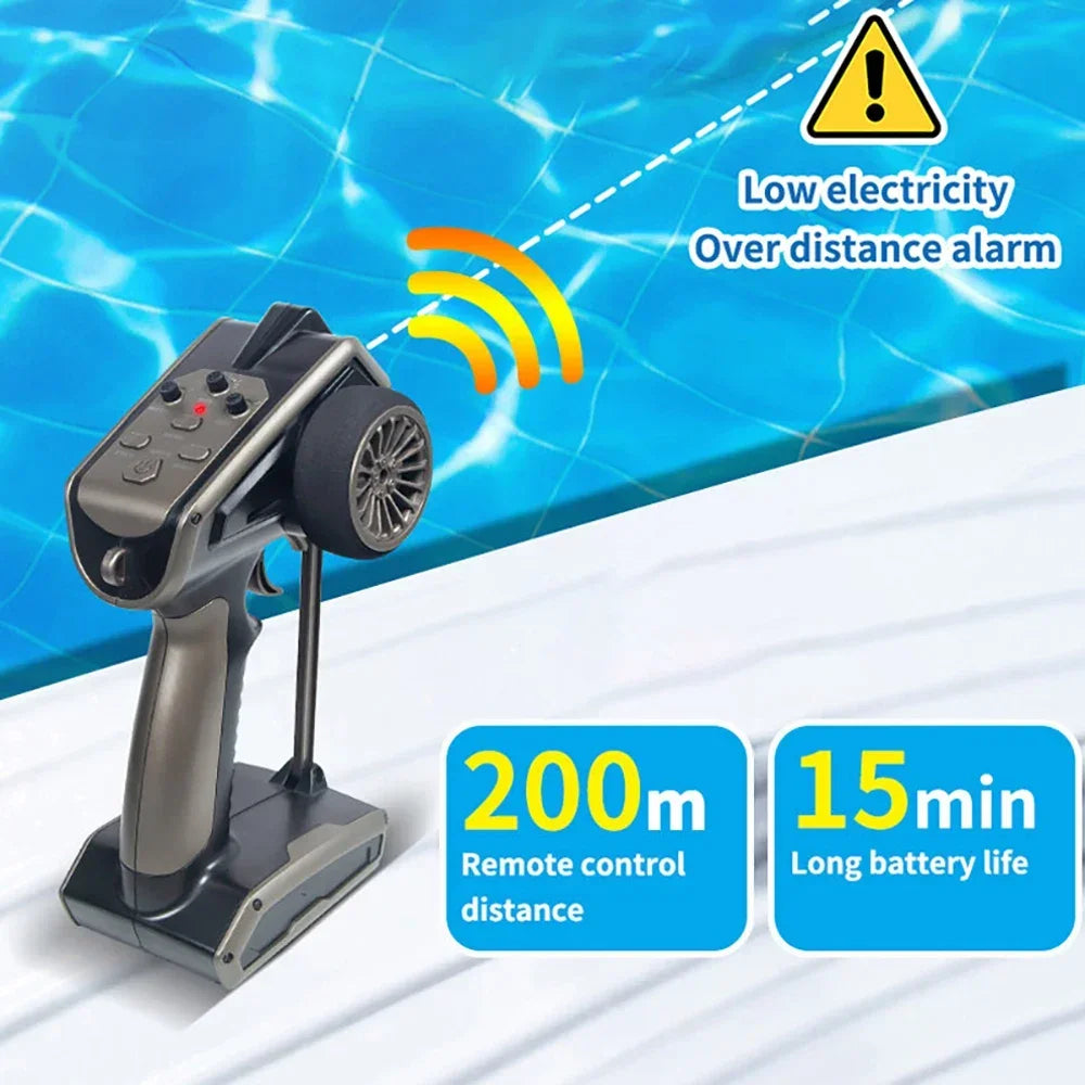 TY725 RC Boat TURBOJET PUMP High-Speed ​​Remote Control Jet Boat Low Battery Alarm Function Adult Children Toys Gift