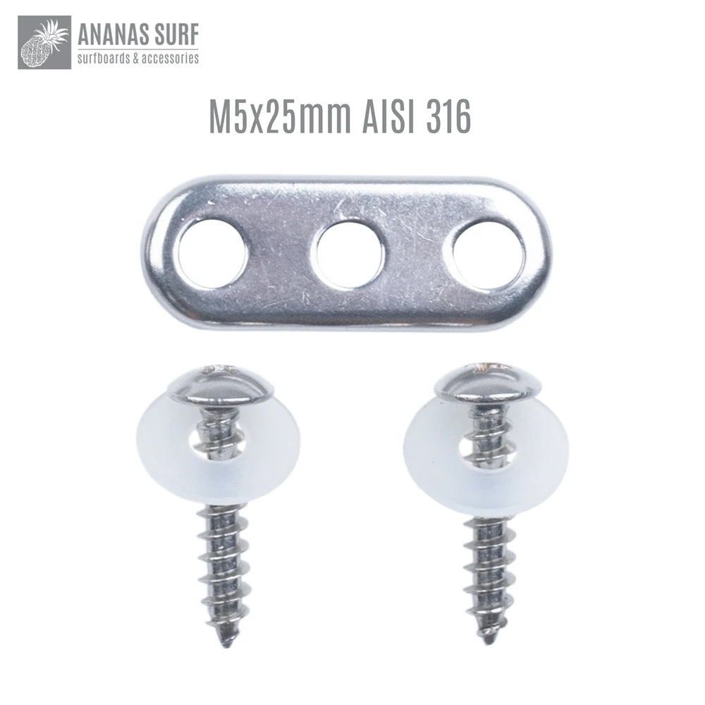 Pineapple Surf M5，M6 Hydro Foil Board Strap Screw 316 Stainless Steel Set Kite Wing Windsurf Accessories