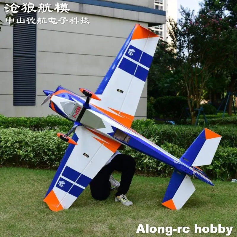 Skywing Wood Material Plane RC 3D Airplane Models Hobby 74 Inch 1.8M Wing Span 74" 120E Extra NG 35CC 3D EP or Gas Aircraft Kit