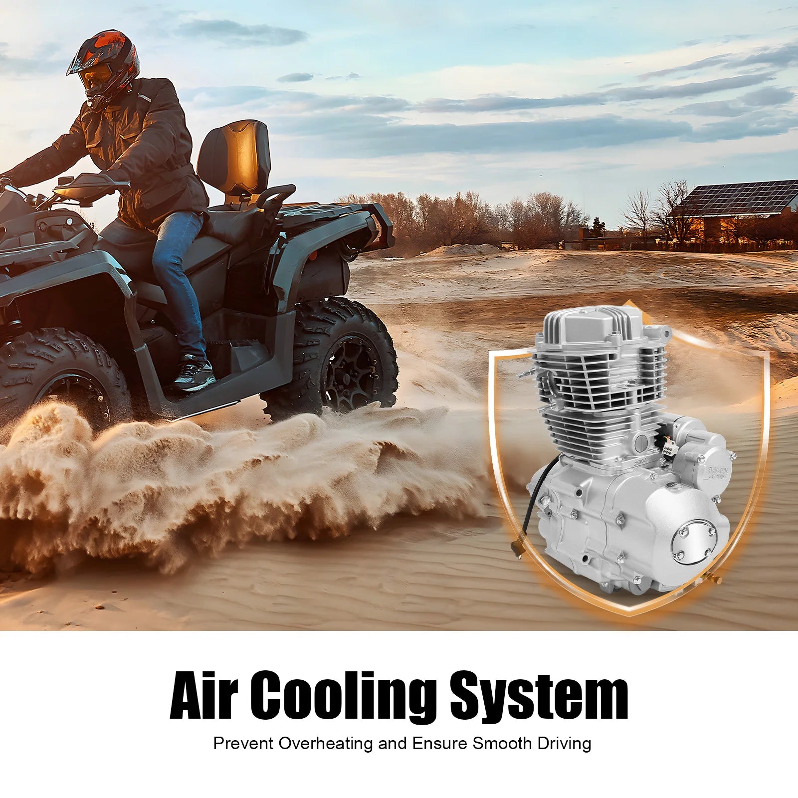 200cc 250cc Motorcycle Engine 4-Stroke Single Cylinder Engine Ideal for ATV with Enhanced Performance