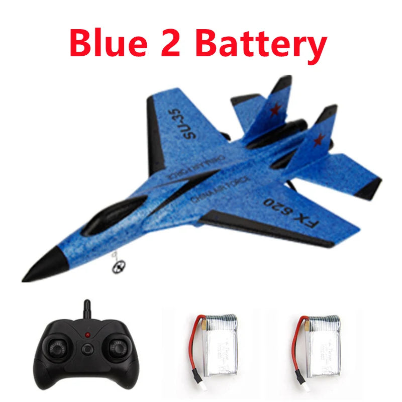 FX620 RC Plane Toy Cessna 150m Jet Su35 Electric Foam Flyer Remote Control Hawker Glider Airplane Model 2.4G Hand Throw Wingspan