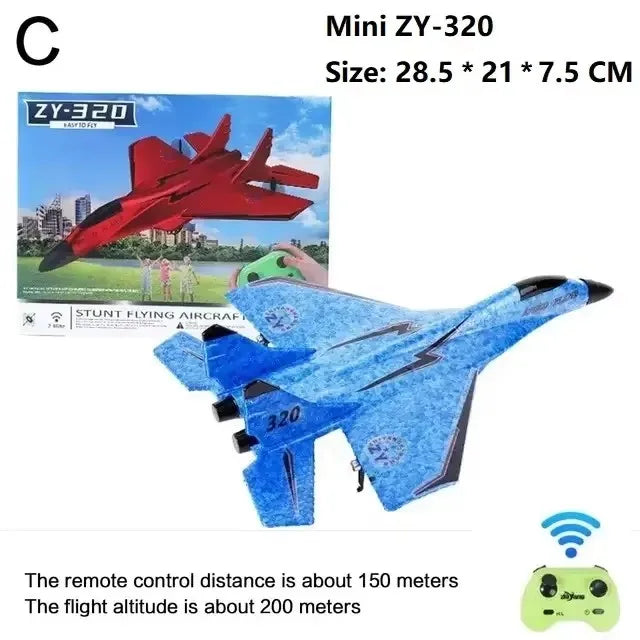 ZY525 Water Remote Control Small Aircraft for Boys and Children Toys Fixed Wing Aircraft Model Water, Land, and Air Aircraft j20