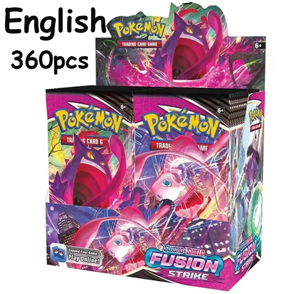 NEW 360PCS Pokemon Card White Flare Black Bolt Prismatic SPARKS Scarlet Violet 151 English Booster Battle Transaction Gift