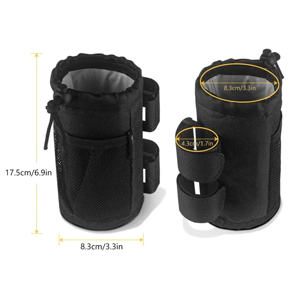 Water Bottle Pouch Drawstring Thermal Insulation Layer Cart Cup Holder Kettle Carrier Bag Bike Storage Pocket Water Bag