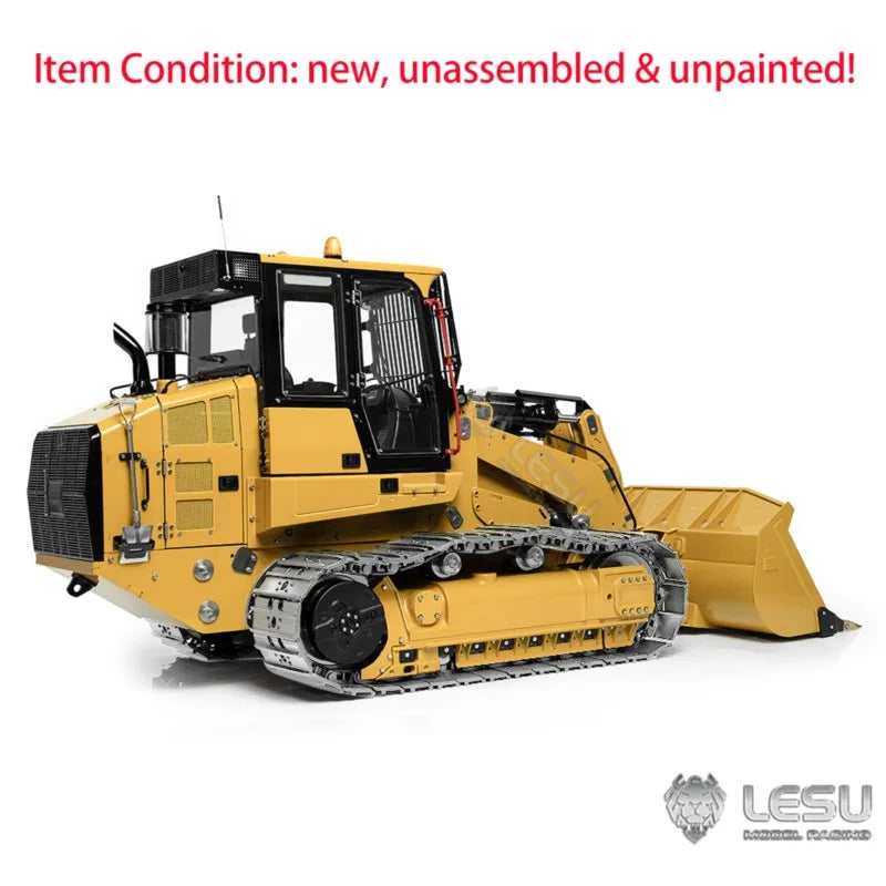 1/14 Scale LESU 973K RC Hydraulic Loader Metal Tracked Remote Control Car Light Sound Unassembled Kits DIY RC Toys Model