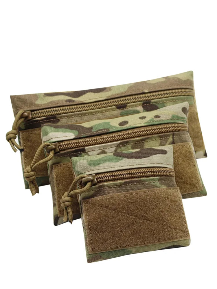 VULPO Tactical Micro Candy Pouch Portable Storage Bag Hunting Vest Patch Pouch MK3 MK4 Airsoft Chest Rig Vest Attached Pouch