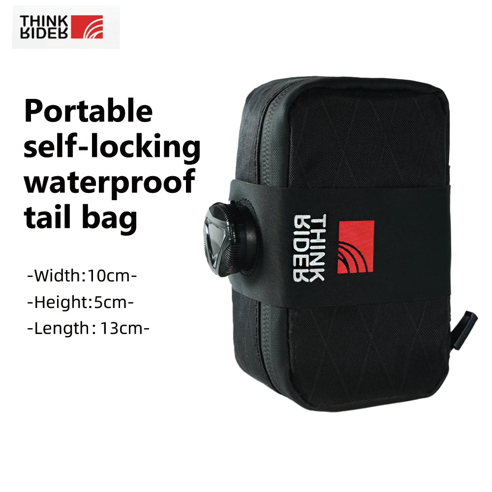 ThinkRider Bicycle Saddle Bag 0.8L Mini Portable Tail Bag MTB Road Bike Tool kit Repair Bag Reflective Cycling Accessori