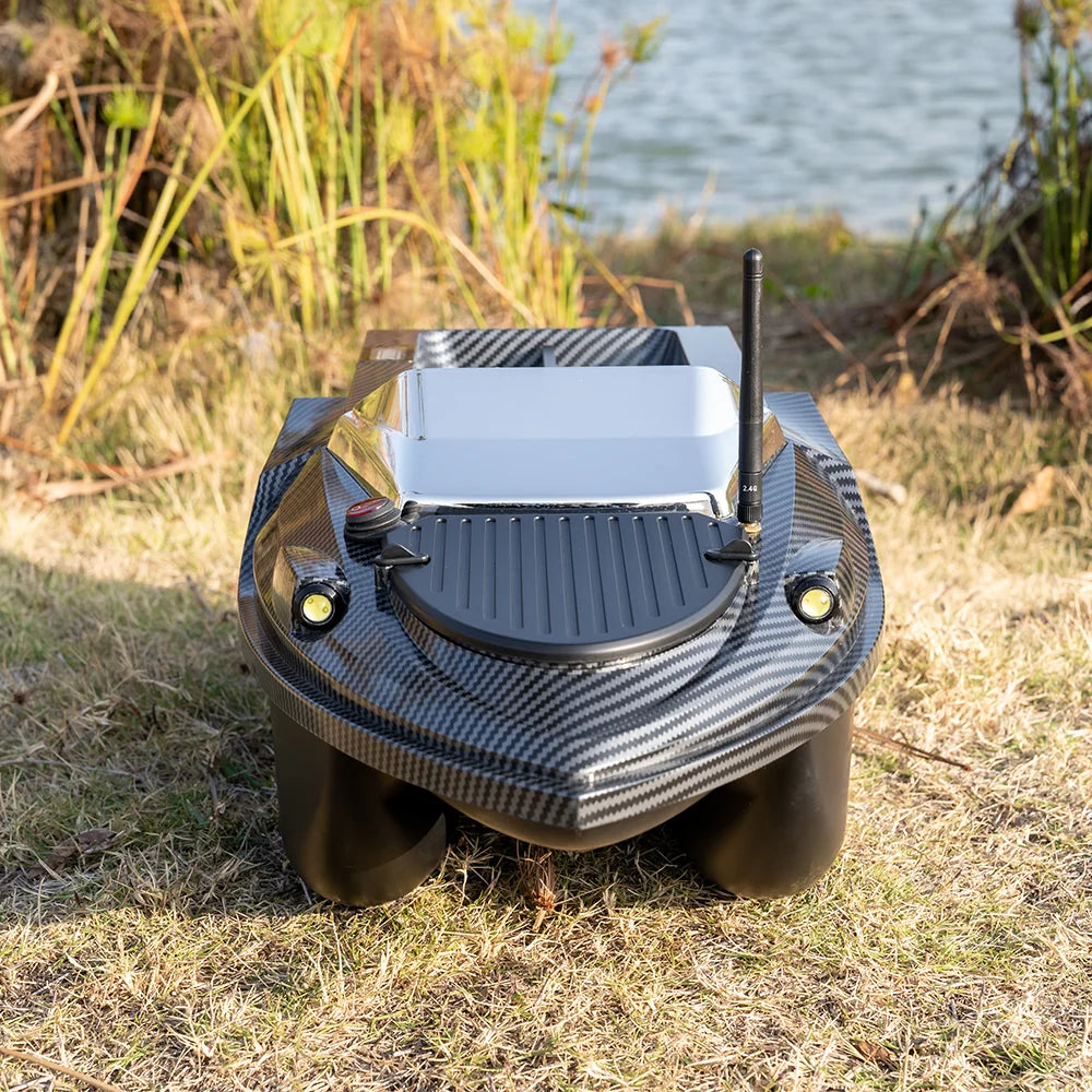 Flytec Official Store V080 Sonar GPS Bait Boat 12V 3KG 800M 180Points Auto Cruise Feeding Trawler RC Bait Boat with Fishfinder