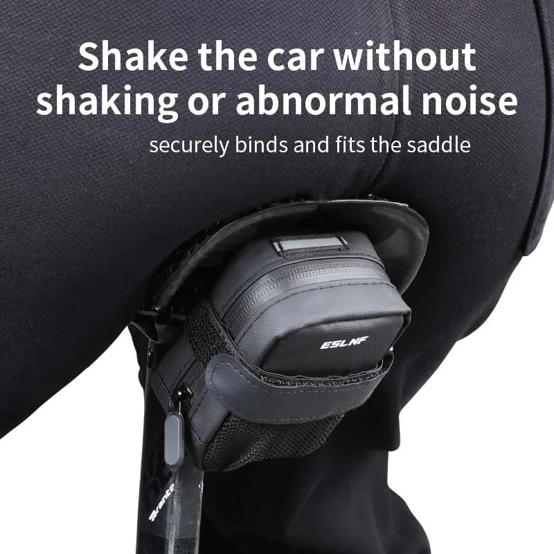 Waterproof Bicycle Saddle Bag Portable Mini Mountain Bike Gas Cylinder Rear Bag Ultralight Road Bicycle Tail Bag Bike Accessory