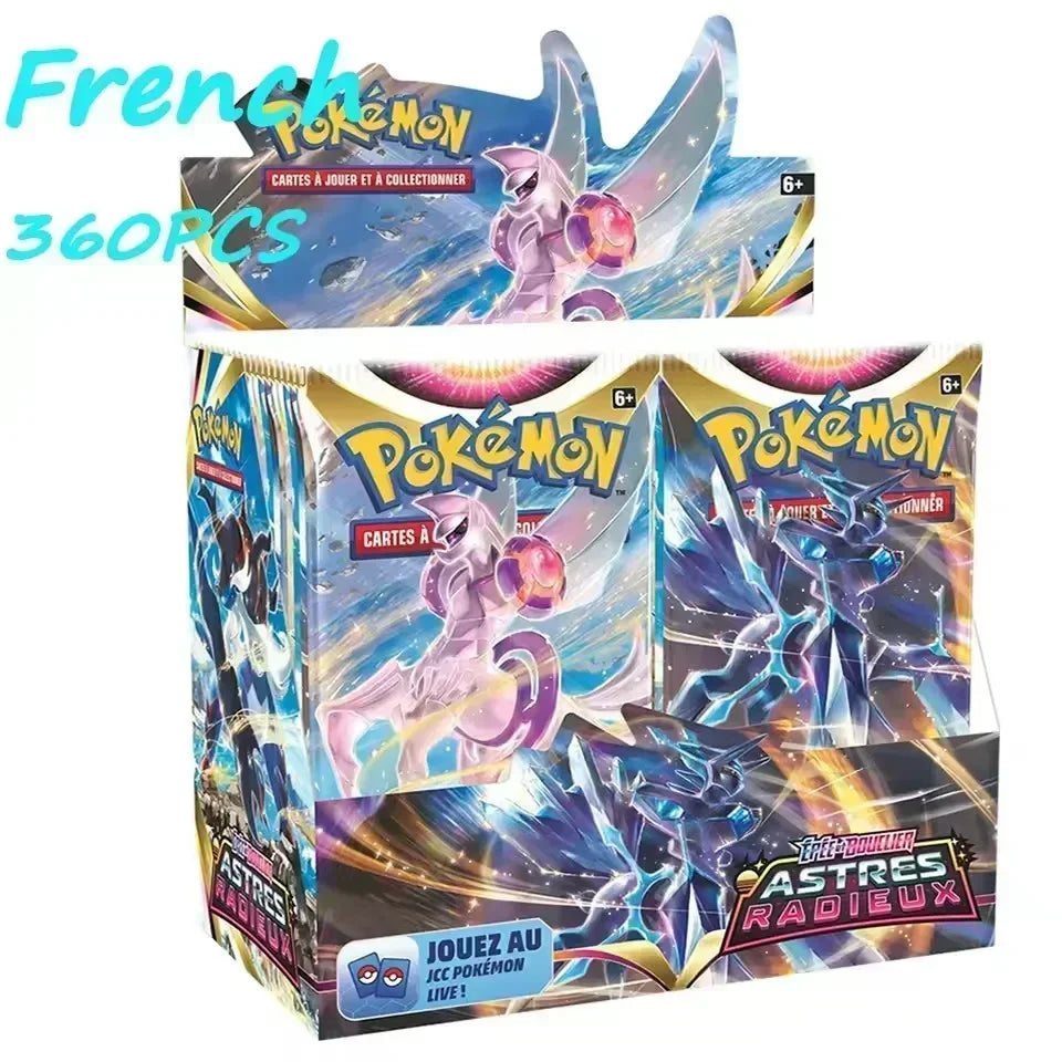 ★360P French Pokémon TCG: Ecarlet & Violet Etsncelles Astral Radiance Obsidian Flames Booster Box Pokemon Cards Game 36 Pack Box