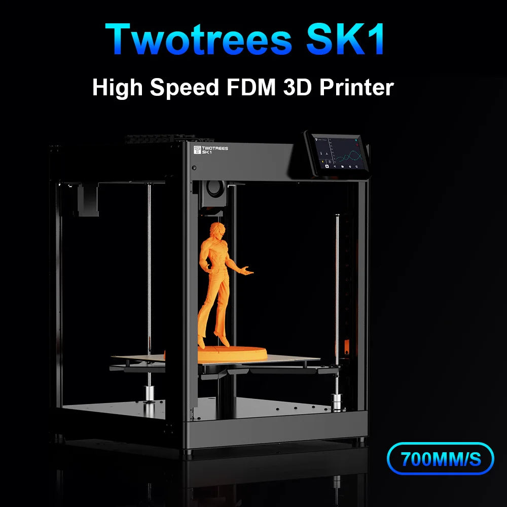 Twotrees SK1 3D Printer 700mm/s Klipper 3D Impresora CoreXY With Automatic Leveling Screen High Speed ​​Printing FDM 3D Printer
