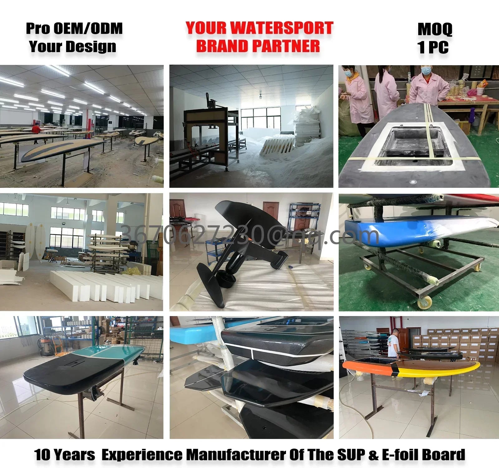 2024 Best Price Efoil Manufacturer Custom Full Carbon Electric Hydrofoil Motorized Surfboard (Foil+Board)