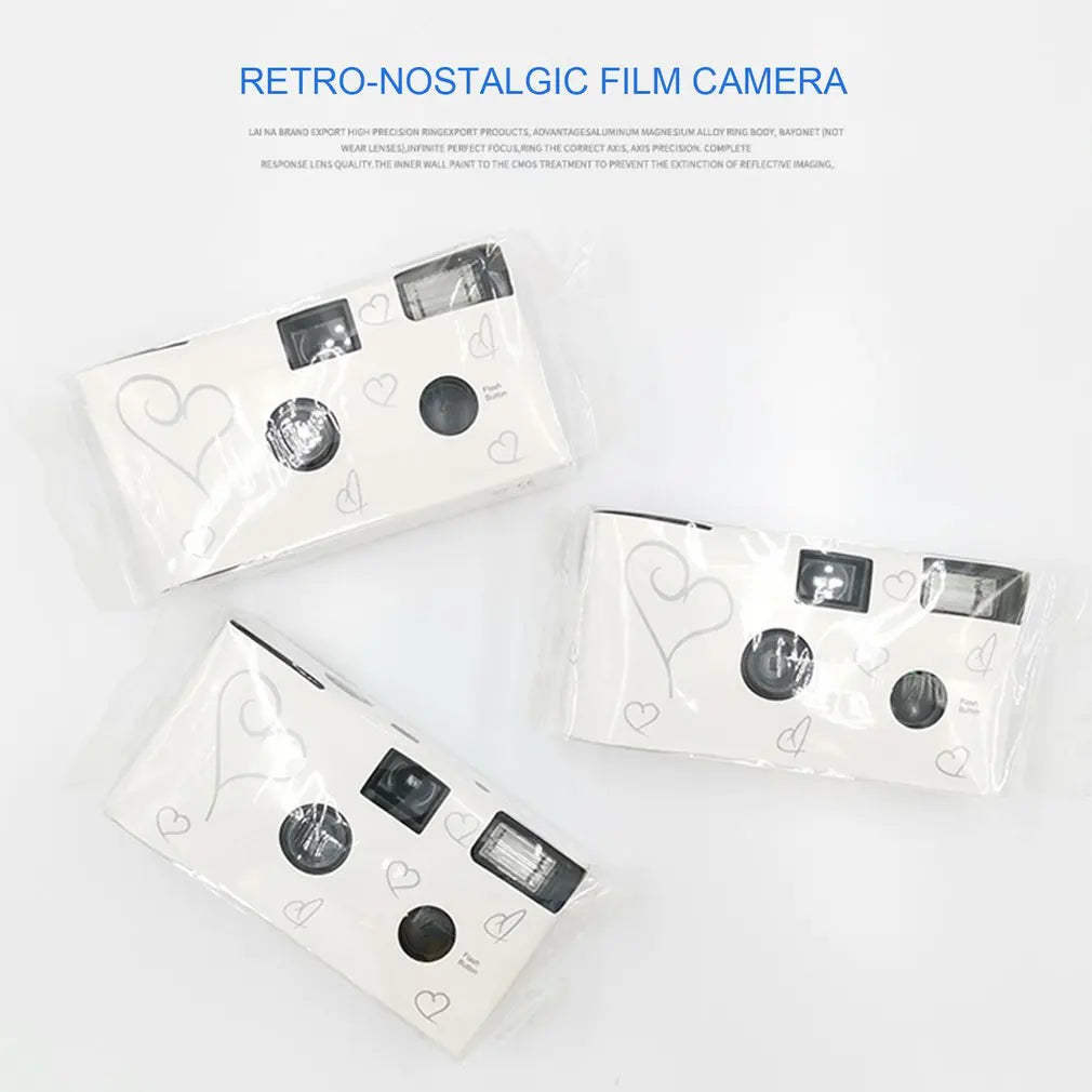 1-6 PCS Retro 27 Photos 35mm Disposable Film Camera Manual Fool Optical Camera Children's Gift Single Use Camera Film Sets ﻿