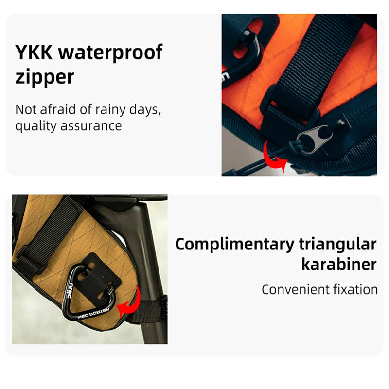 Neo Porter Bicycle Saddle Bag Waterproof Shockproof MTB Bike Seatpost Bag Hangable Taillights Cycling Rear Tool Pouch Bags