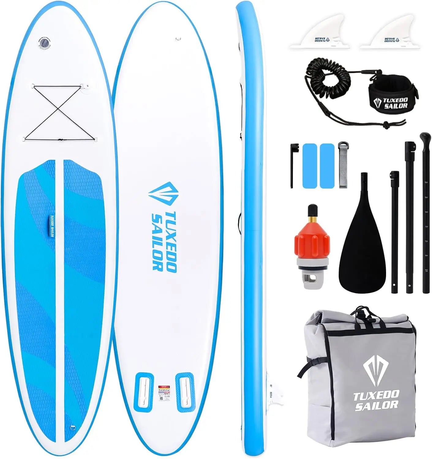 305 cm Tabla de Sup Stand Up Paddle Board Inflatable, Tabla de Surf con Accesorios Completos para JóVenes Y Adultos