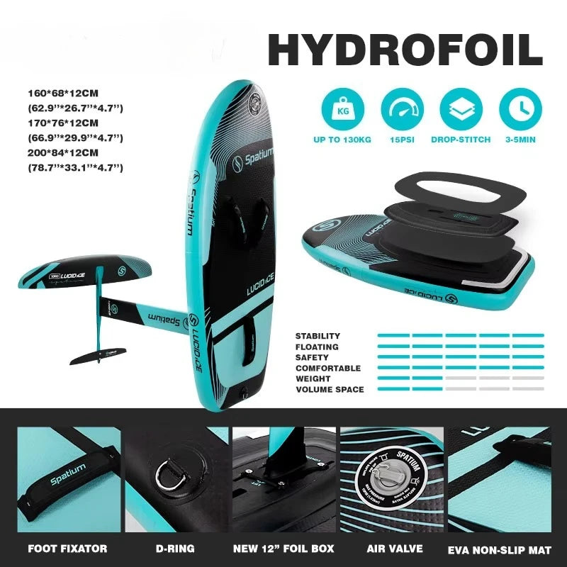 Customized Carbon Foil Wing Foil Surfboard Inflatable Kite Hydrofoil Boards Set for Sale