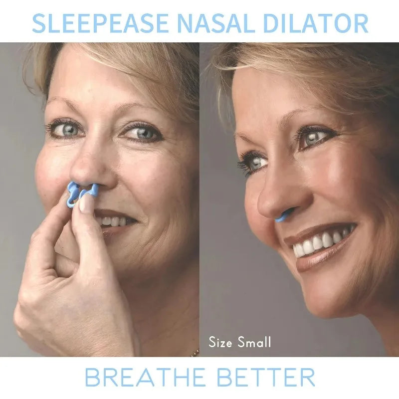 2pcs Mini Stop Snoring Device Silicone Elastic Nose Clip Anti-Snoring Supplies To Prevent Snoring Good Sleep