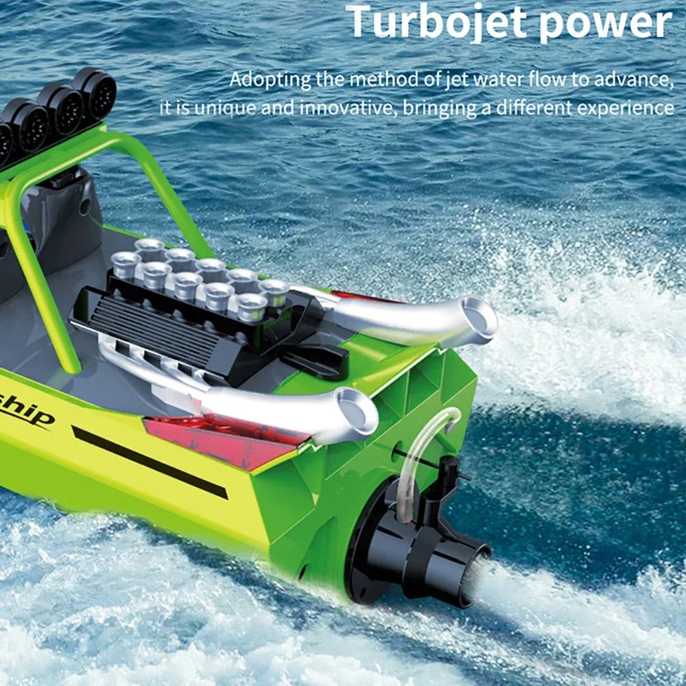 TY725 RC Boat TURBOJET PUMP High-Speed ​​Remote Control Jet Boat Low Battery Alarm Function Adult Children Toys Gift
