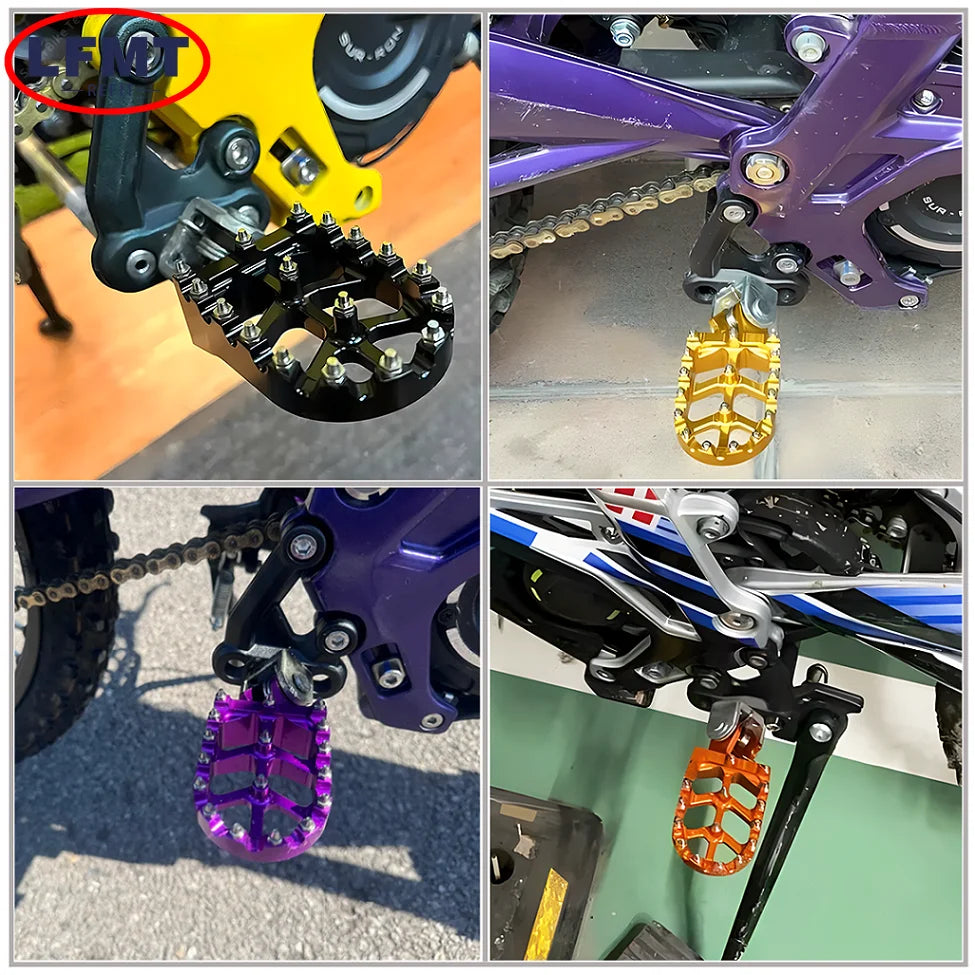 Motorcycle CNC Foot Pegs Pedal Mounting Pedals Retrofit Bracket For Sur-Ron Surron Light Bee X/S Talaria Electric Off-Road Bike