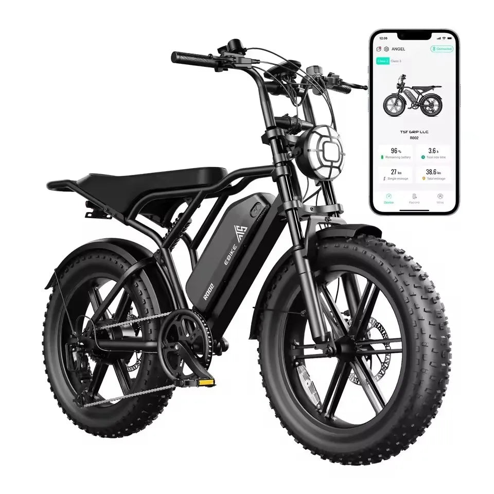 Factory Directly Supply E Bikes Ecoride V8 Ready to Ship Fatbike Fat Bike Electric Bike K7 Ebike Eu Br Warehouse