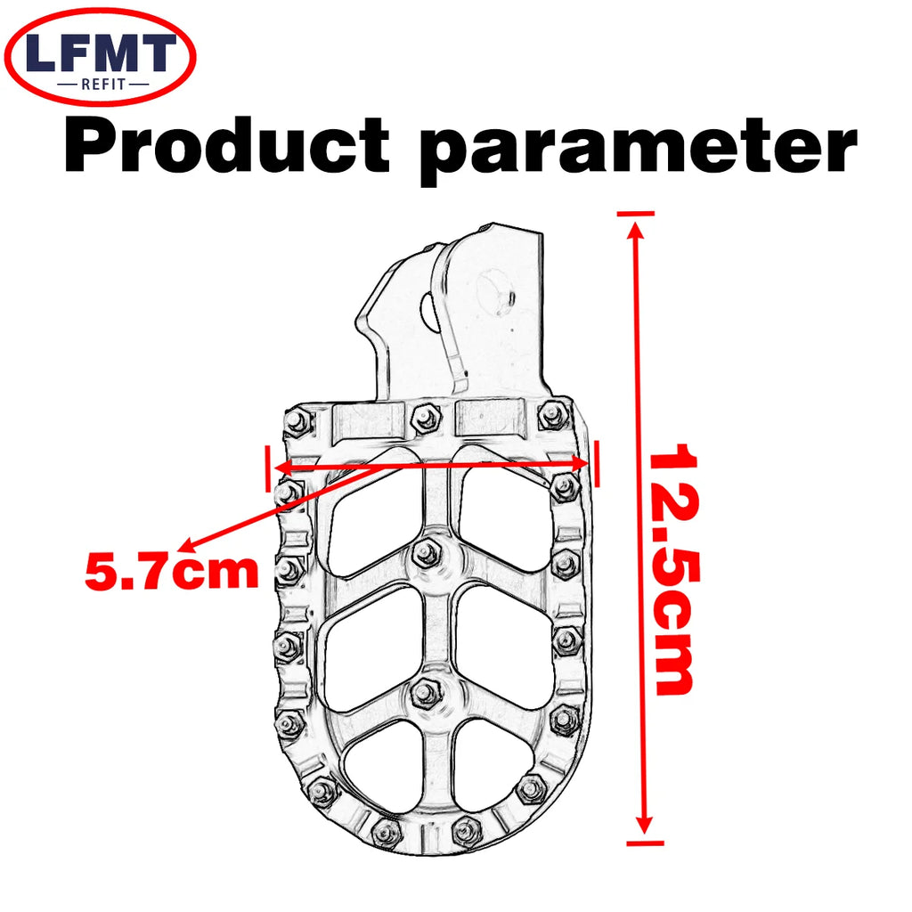 Motorcycle CNC Foot Pegs Pedal Mounting Pedals Retrofit Bracket For Sur-Ron Surron Sur ron Light Bee S X Electric Off-Road Bike