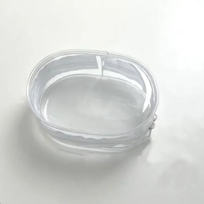 Portable Mini Clear Zipper Storage Bag Keychain Box Organizer For Earphones Chargers Gift Bag Transparent Organizer Bag