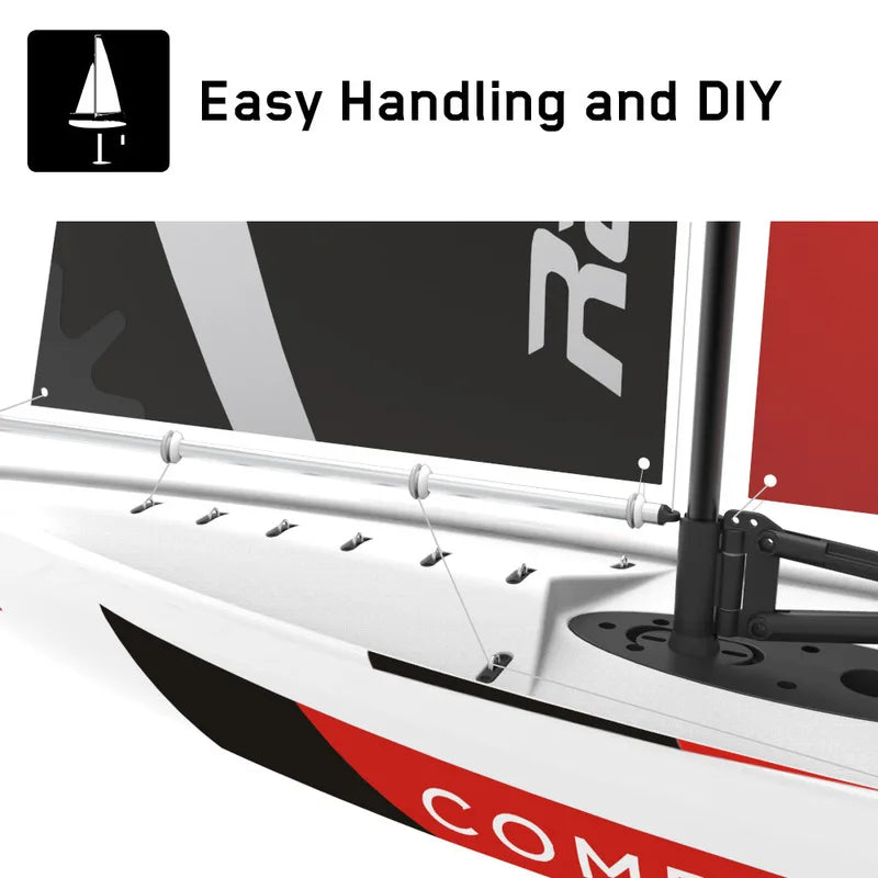 New Olans 791-1 Competitive Diy Remote Control Sailboat Remote Control Toy Electric Remote Control High-Speed Sailboat Model Toy