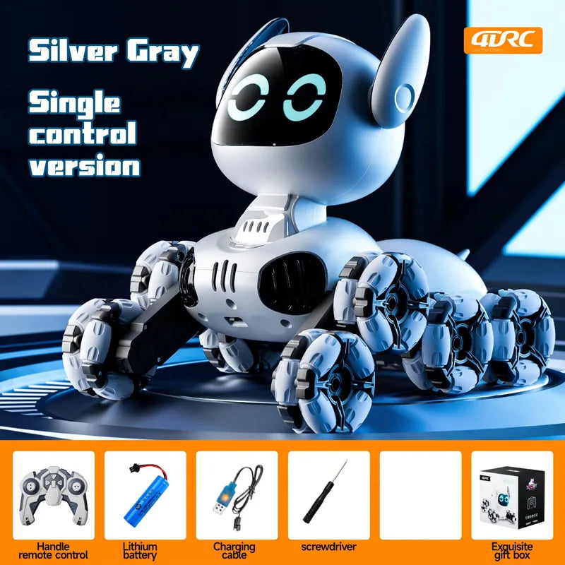 Y9 8WD RC Robot Dog Car Toy 2.4G Radio Remote Control Cars Touch-sense Music Stunt Drift Vehicle Electric Toy for Boys Kids Gift