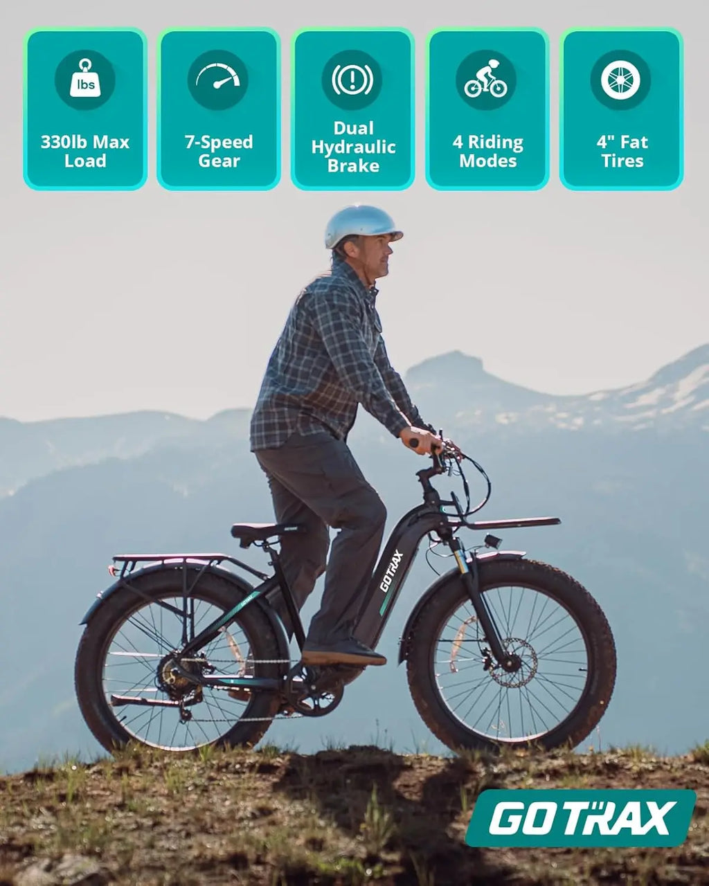 20" Folding Electric Bike with 40Miles (Pedal-assist1) by 48V Battery, 20Mph Power by Peak 500W, Adult Electric Bicycle