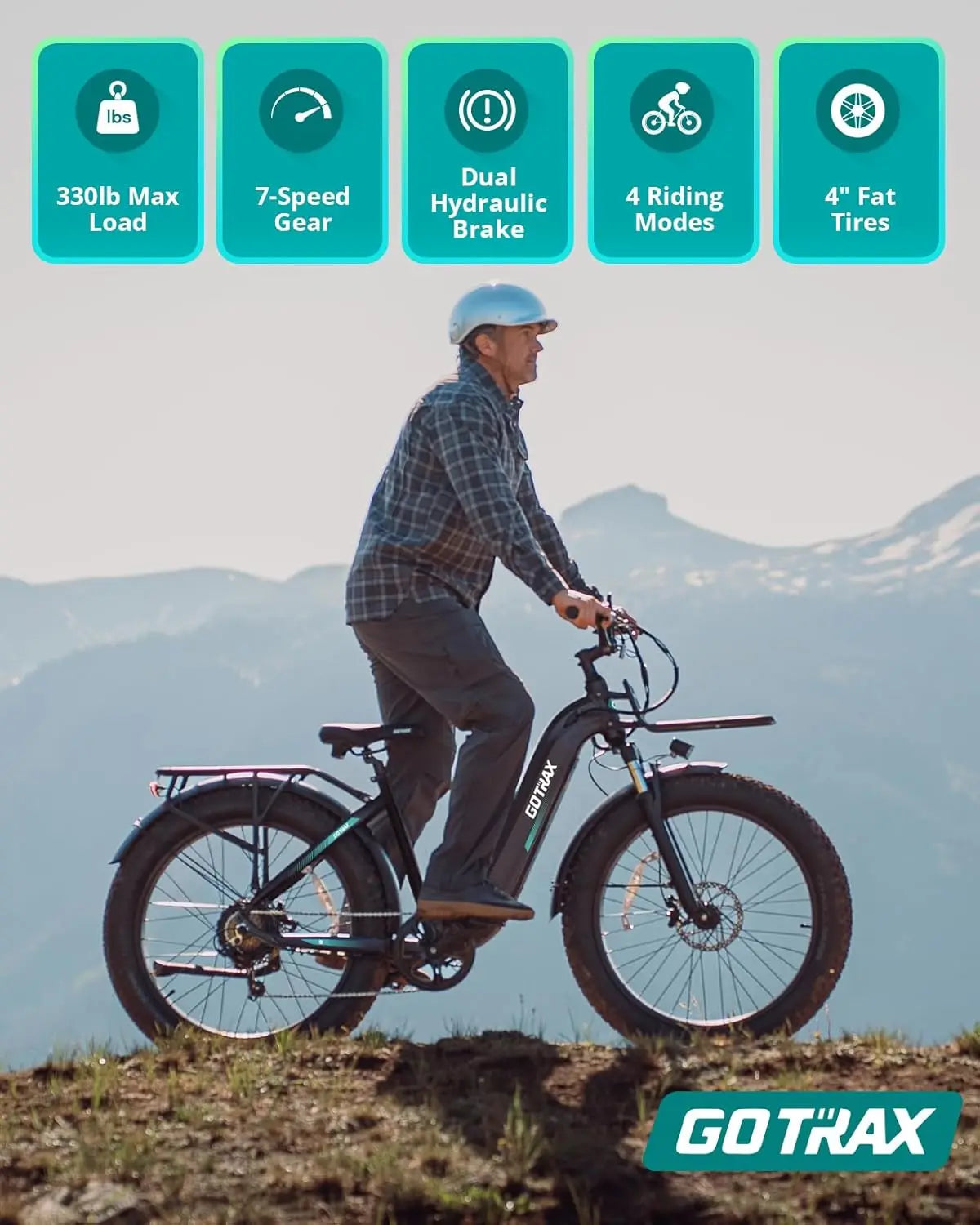 20" Folding Electric Bike with 40Miles (Pedal-assist1) by 48V Battery, 20Mph Power by Peak 500W, Adult Electric Bicycle