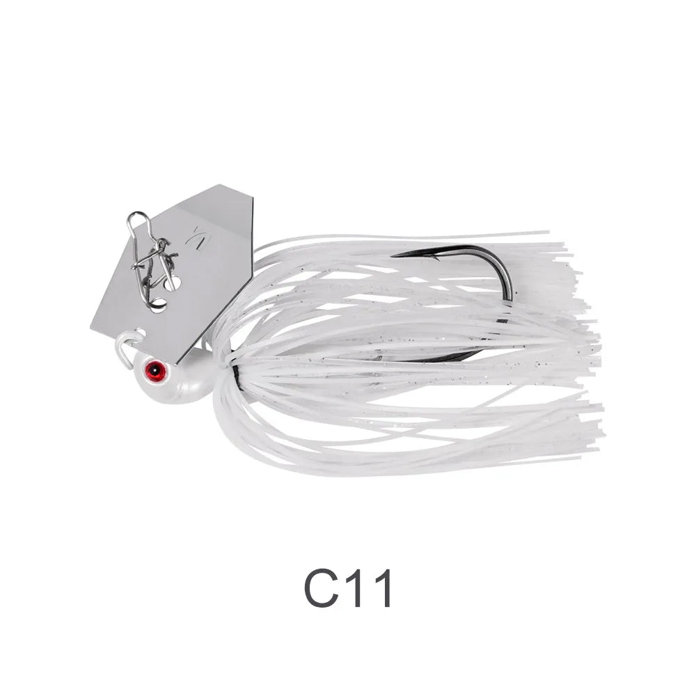 Noeby Chatterbait 10.5g 14g 21g 28g 35g Bladed Jig Needle Stinger Hook Vibration Wire Power Bait Pike Bass Jig Fishing Lure