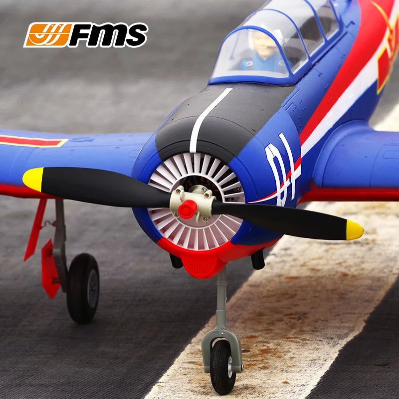 New FMS Model 1200mm First Class V2CJ-6 Air Force Fixed Wing Aircraft Training Aircraft Remote Controlled Electric Aircraft