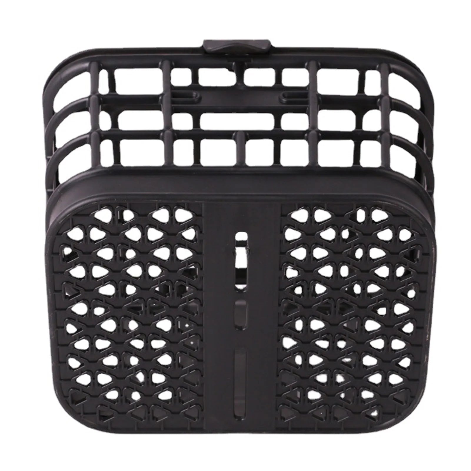 Bike Basket Bike Front Basket Large Capacity Anti Extrusion Black PC Material Detachable Bike Basket with Lid for Electric Bike