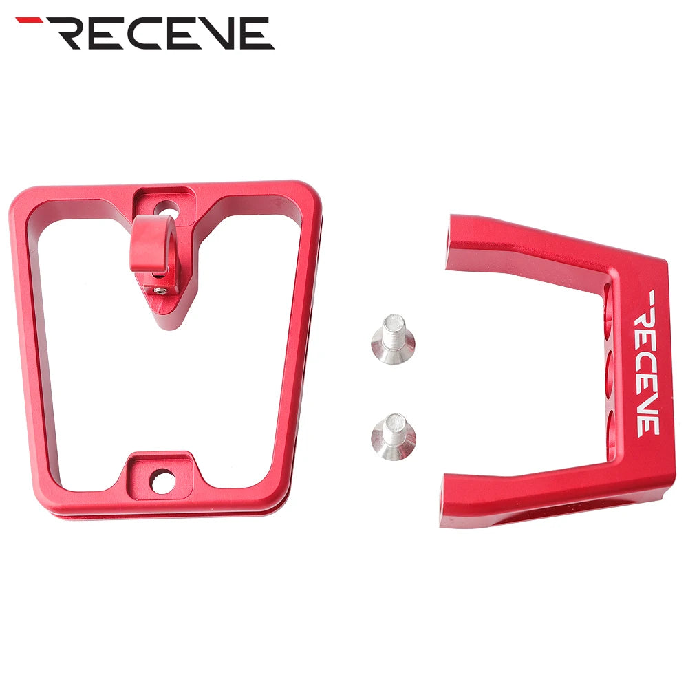 RECEVE Folding Bike Front Shelf Mount 3 Hole Bicycle Split Pig Nose Pad BMX Aluminum Alloy Front Bag Carrier Block For Brompton