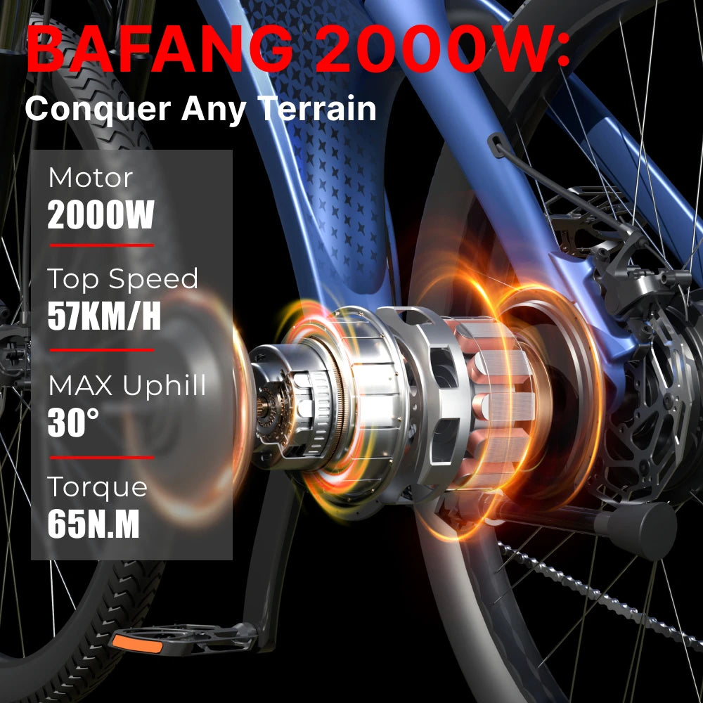 HUANCI Q5 electric bike 2000W electric bikes 27.5 Inch Electric bicycle  48V 20AH  electric e bike Mountain adults ebike fatbike
