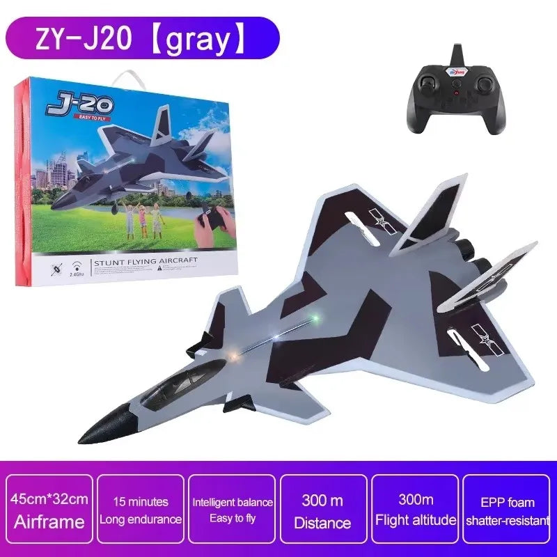 ZY525 Water Remote Control Small Aircraft for Boys and Children Toys Fixed Wing Aircraft Model Water, Land, and Air Aircraft j20