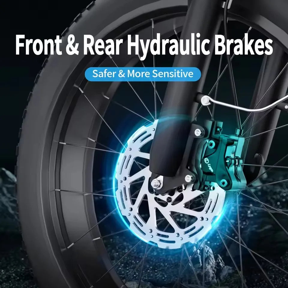 Best SalesV9-G60 Adults Electric Bike 1200W Motor Bicycle 52V 20AH 20“ Tire Ebike Electric E Bikes Mountain Moped Ebikes For Me