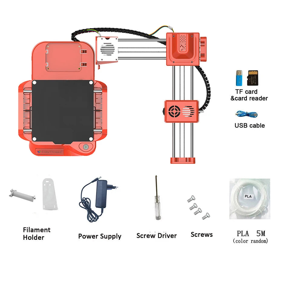 Easythreed Mini 3D Printer K9 Easy Use One-click Print Mainboard Magnetic Build Platform Desktop Printer K7 Beginner Kids Gift