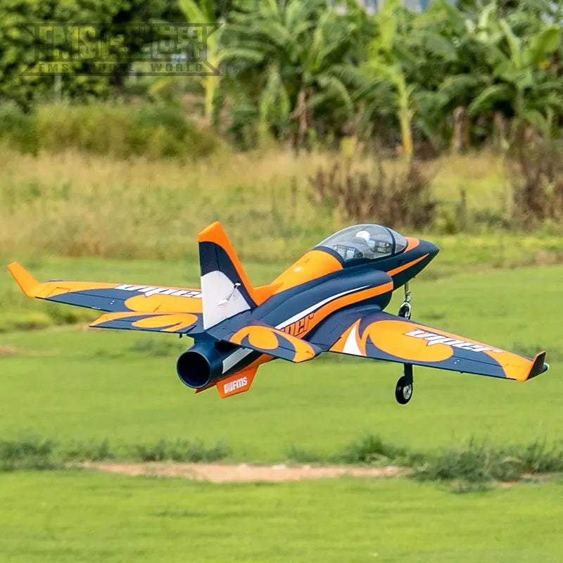 New FMS Viper Large Assembly Fixed Wing Sport Racing Electric Remote Control Model Airplane 90mm Ducted Fan High Speed RC Plane