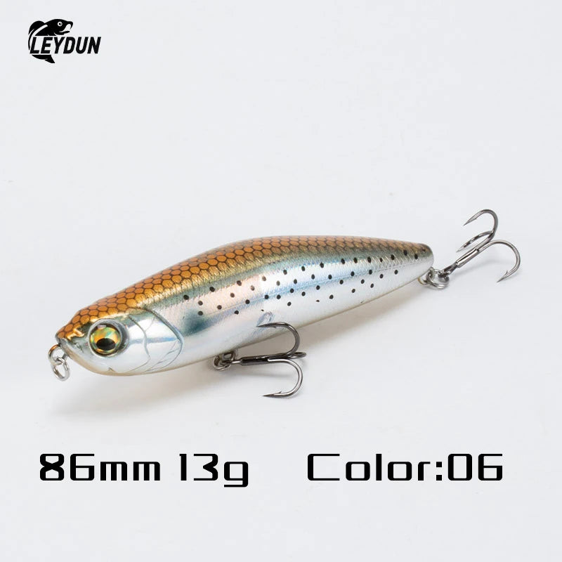 LEYDUN Z-Claw Fishing Lures Floating Pencil 86mm 100mm 120mm Topwater Hard Baits Surface Stickbait Good Action Bass Wobblers