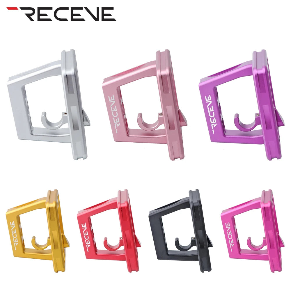 RECEVE Folding Bike Front Shelf Mount 3 Hole Bicycle Split Pig Nose Pad BMX Aluminum Alloy Front Bag Carrier Block For Brompton