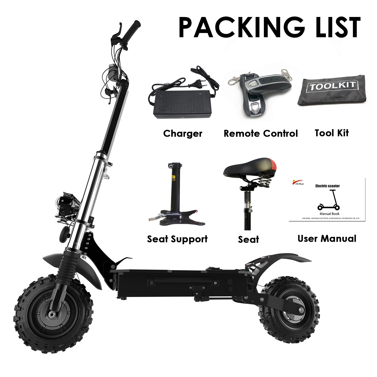 11Inch 72V 6000W Dual Motor Electric Scooter 85KM/H 100KM Long Range Off Road Electric Kick Scooter for adult Foldable with Seat